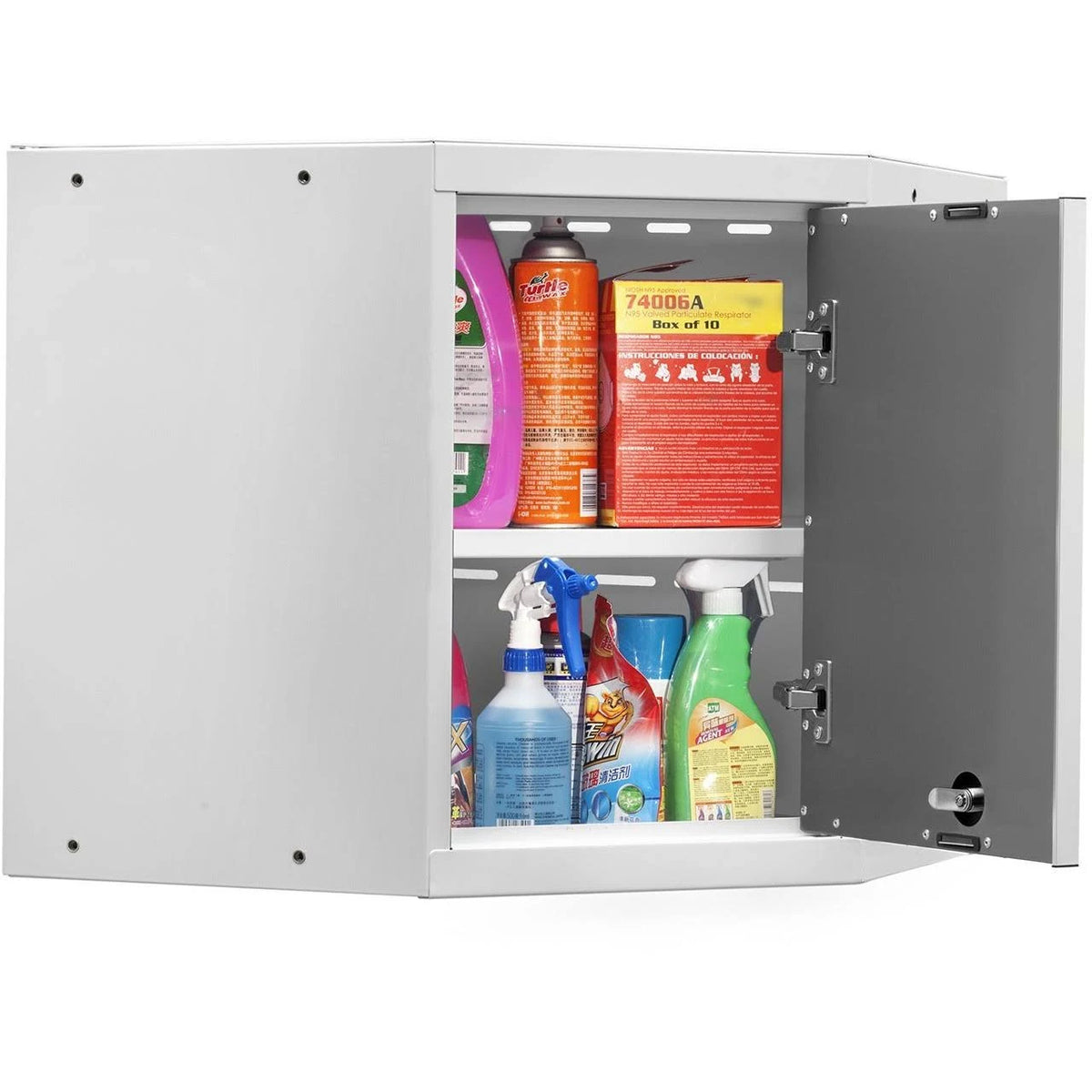 Corner Wall Cabinet, White B127