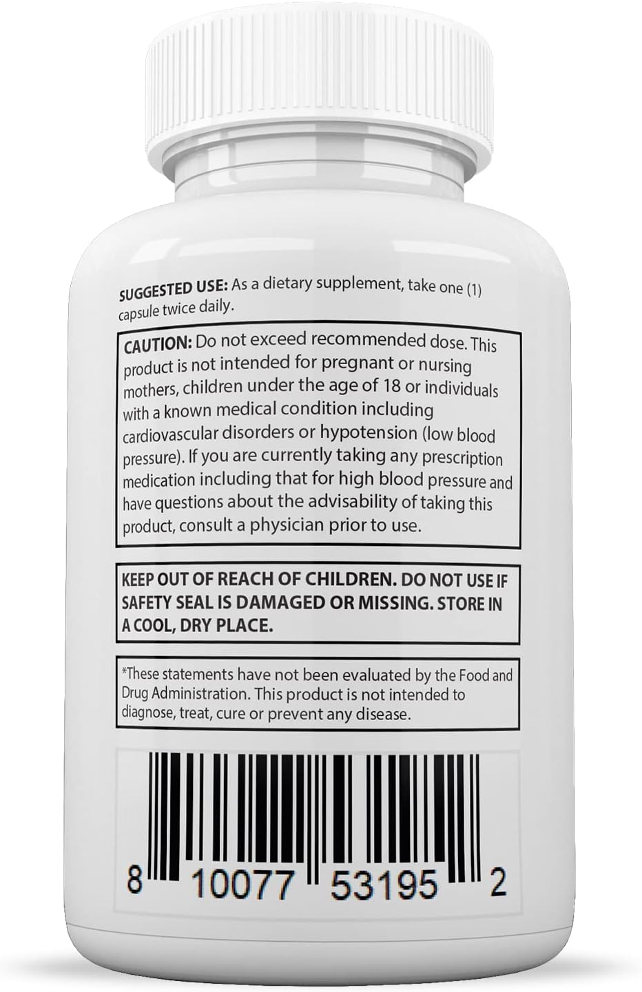 60 Capsules Supplement Pills L312050