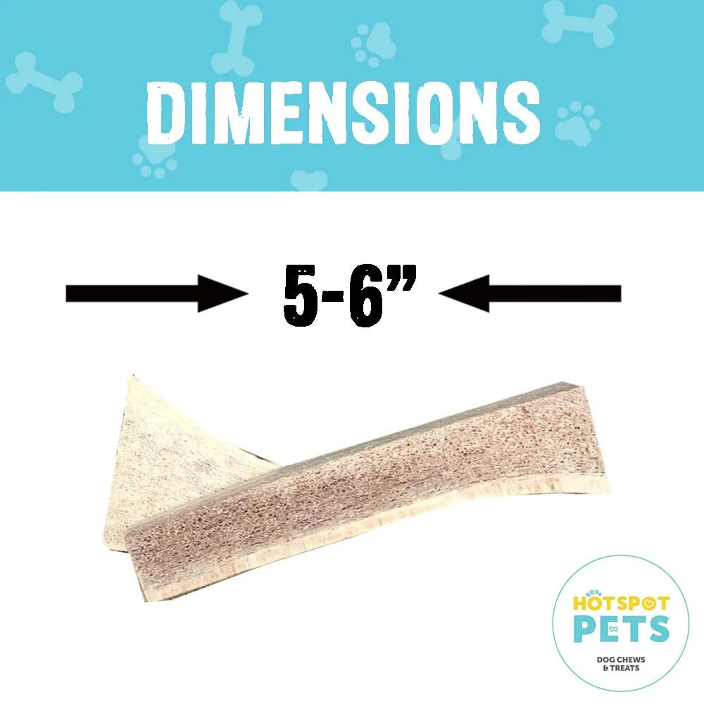 6 Inch Naturally Shed Elk Antler Dog Chews 3 Pack K414