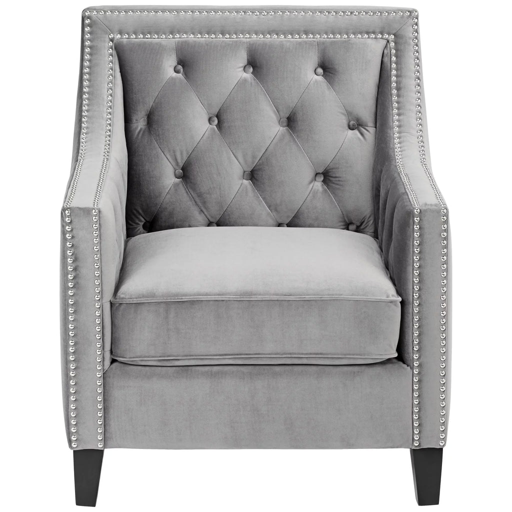 Gun Metal Accent Chair A8710