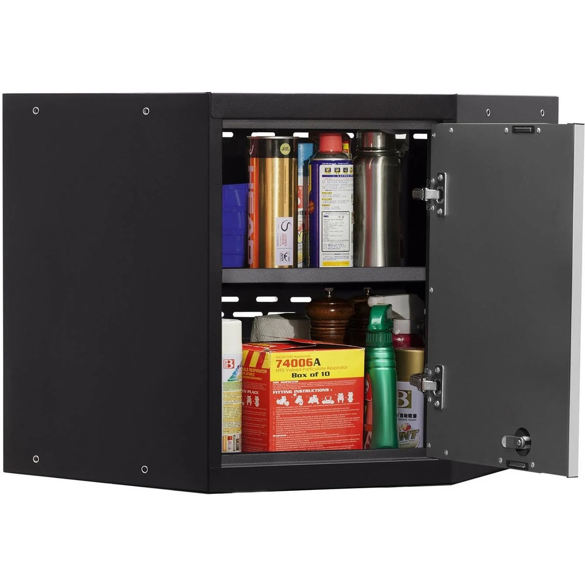 Corner Wall Cabinet, White B127