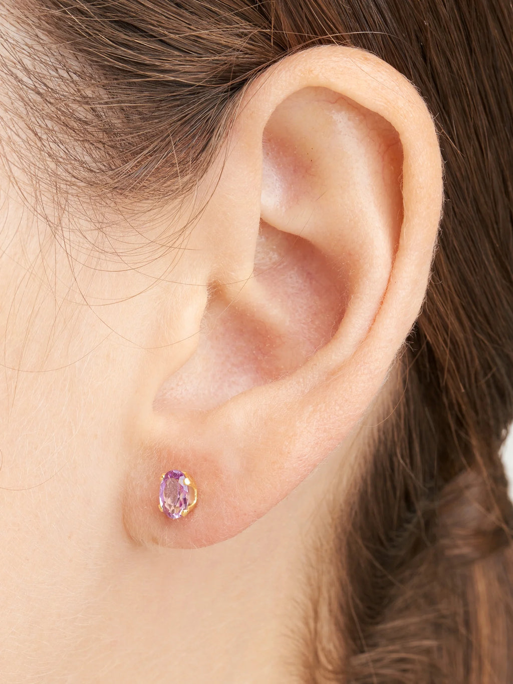 18K Gold over Sterling Silver Stud Earring Set Y98454