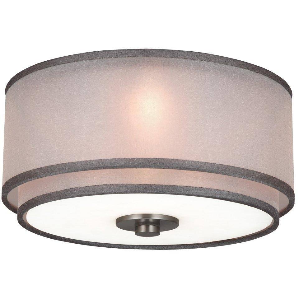 3-Light Brushed Steel Halogen Ceiling Fan Light Kit P856257