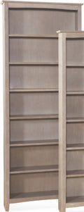 Taupe Gray Shaker Bookcase J4486
