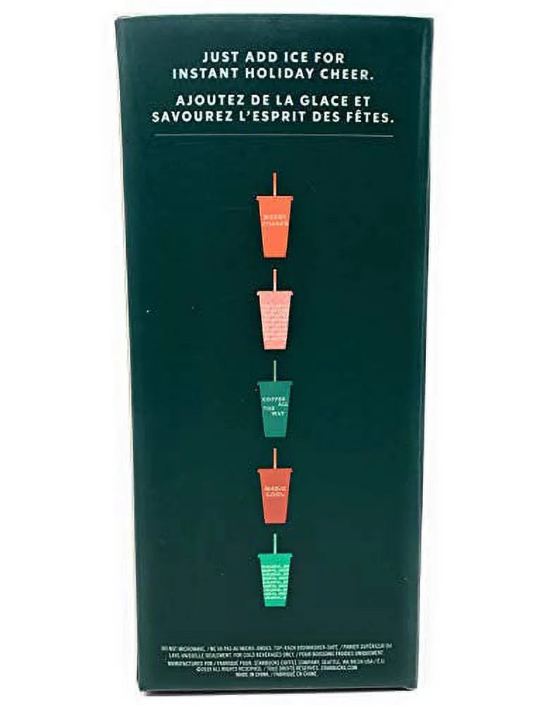 Reusable Cold Cups With Lids & Straws 5 Pack 24 Ounces Tumbler F445