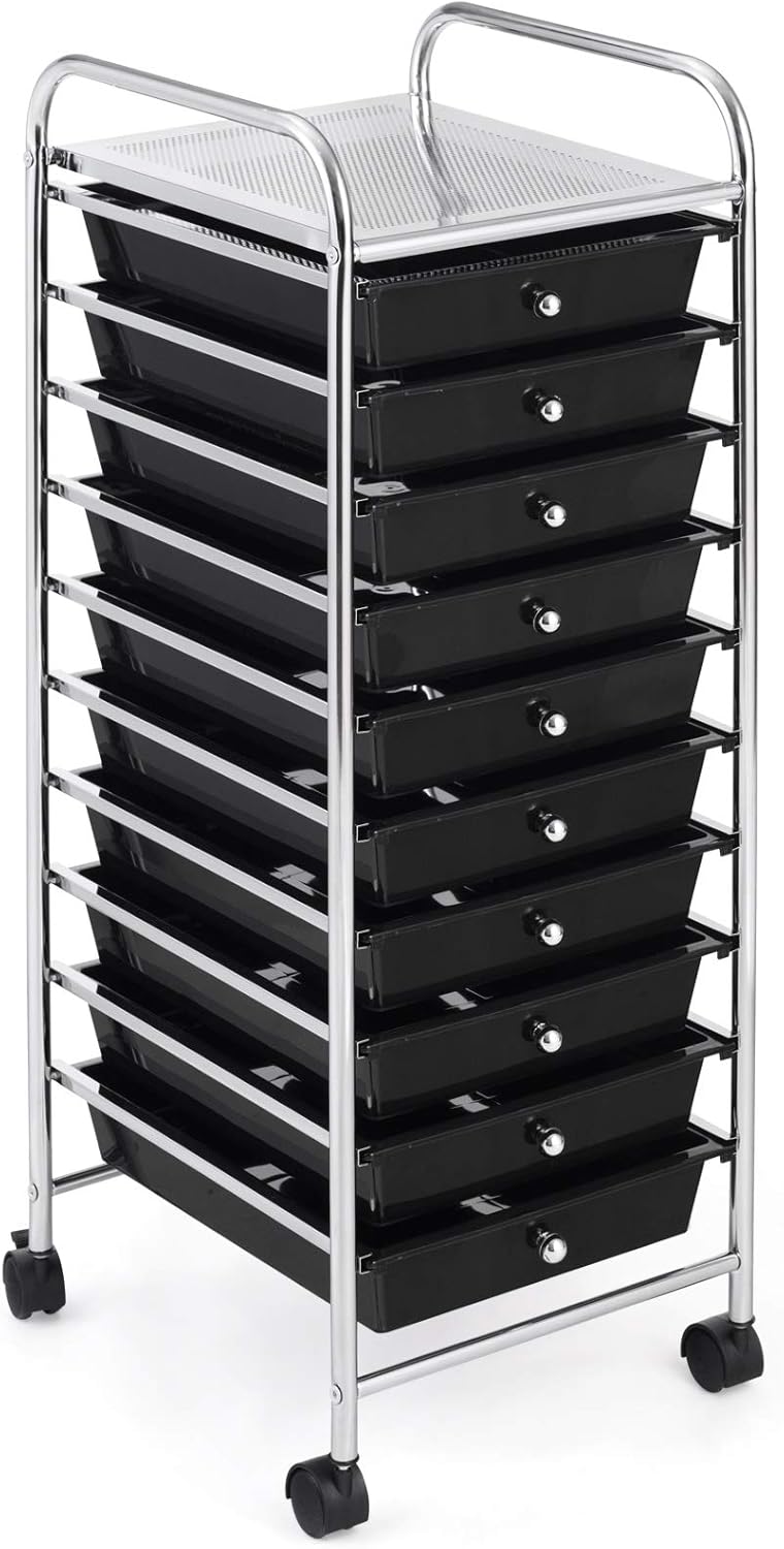 10 Drawer Rolling Storage Cart G693835