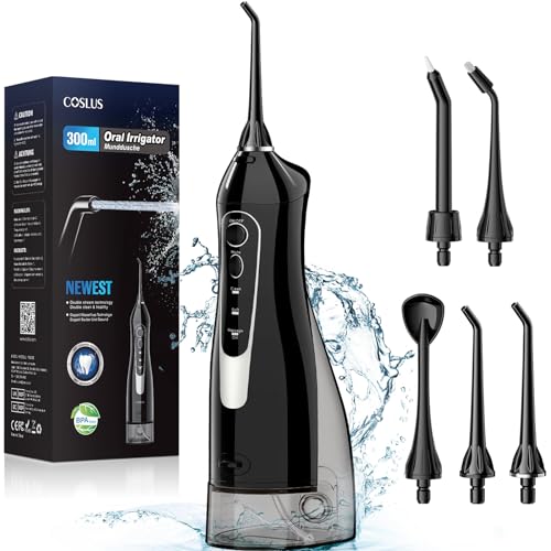 Portable Cordless Oral Irrigator 300ML Rechargeable IPX7 Waterproof Electric Water Flosser H52737