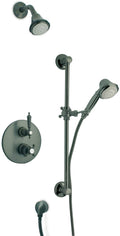 Brushed Nickel Thermostatic Shower with Slide Bar V7469