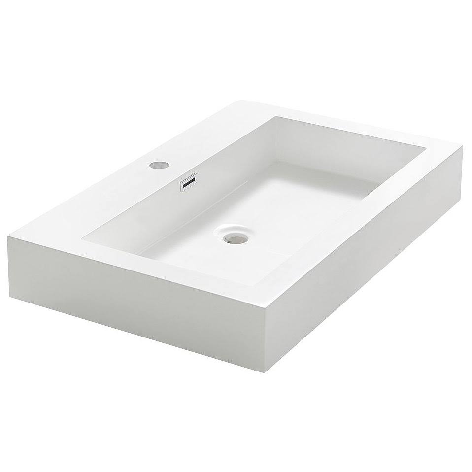 Self Rimming Bathroom Sink Z6597