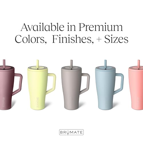 40 oz Stainless Steel Tumbler with Handle and Straw D6159