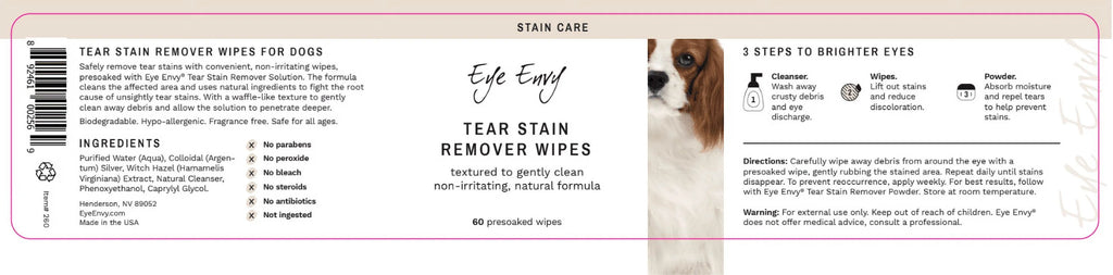 Tear Stain Remover Wipes 60 Count U4880