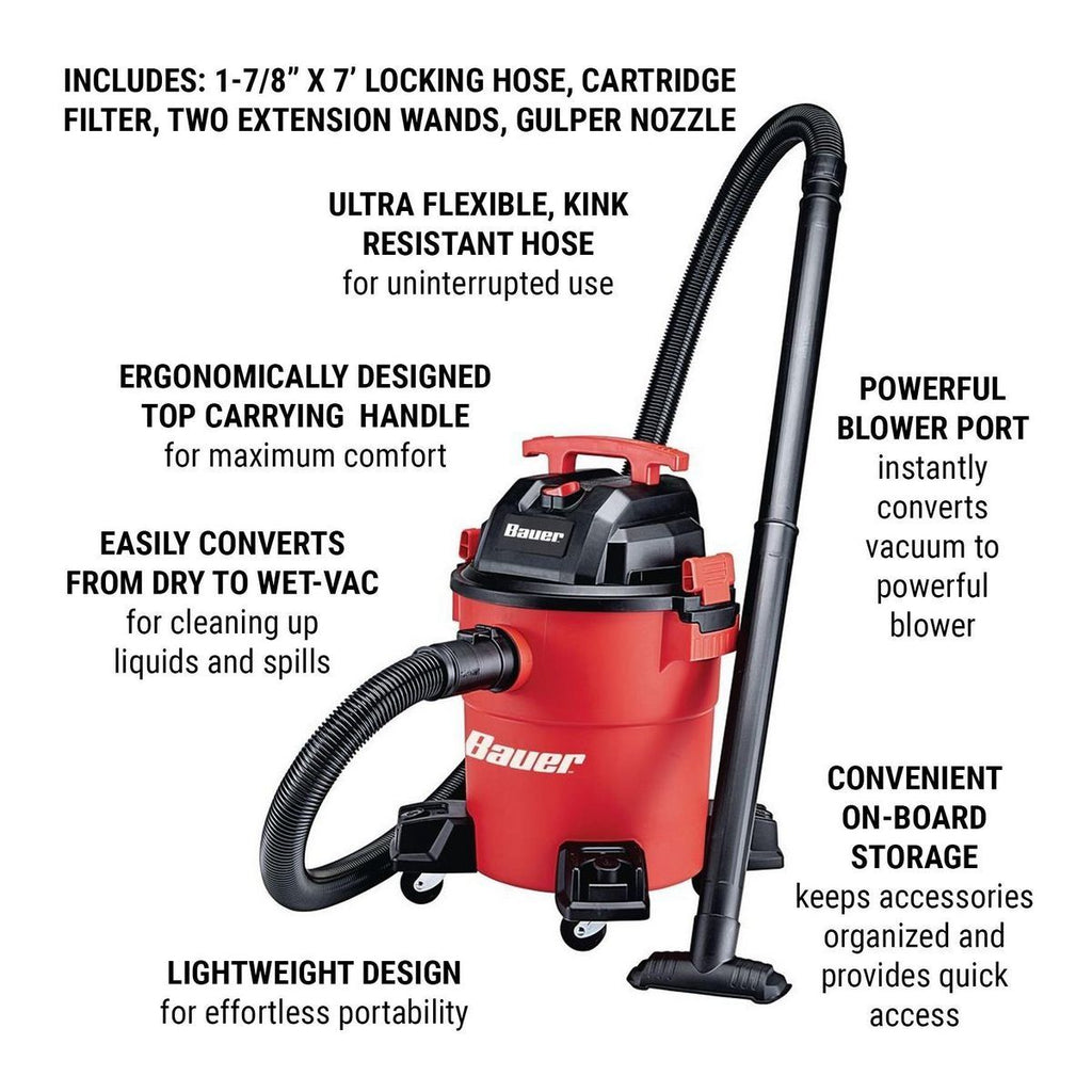 6 Gallon 4 Peak HP Wet/Dry Vacuum Z212090