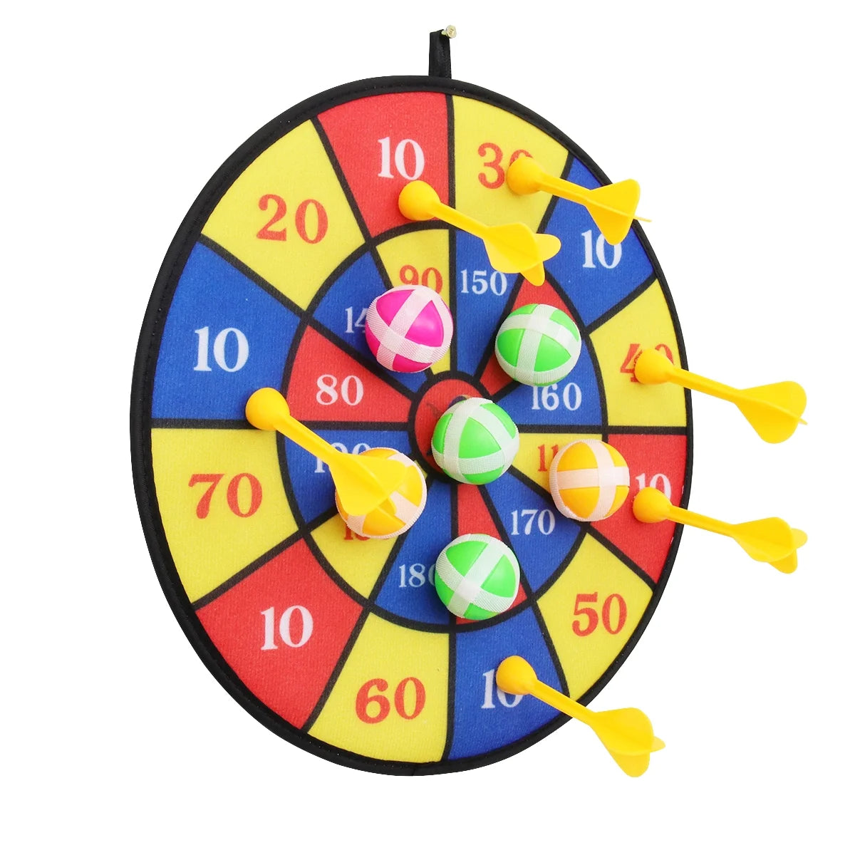 Flocking Dart Board with 4pcs Darts Dartboard Set F349
