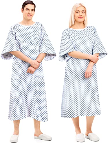 2 Pack Cotton Blend Patient Gown X131
