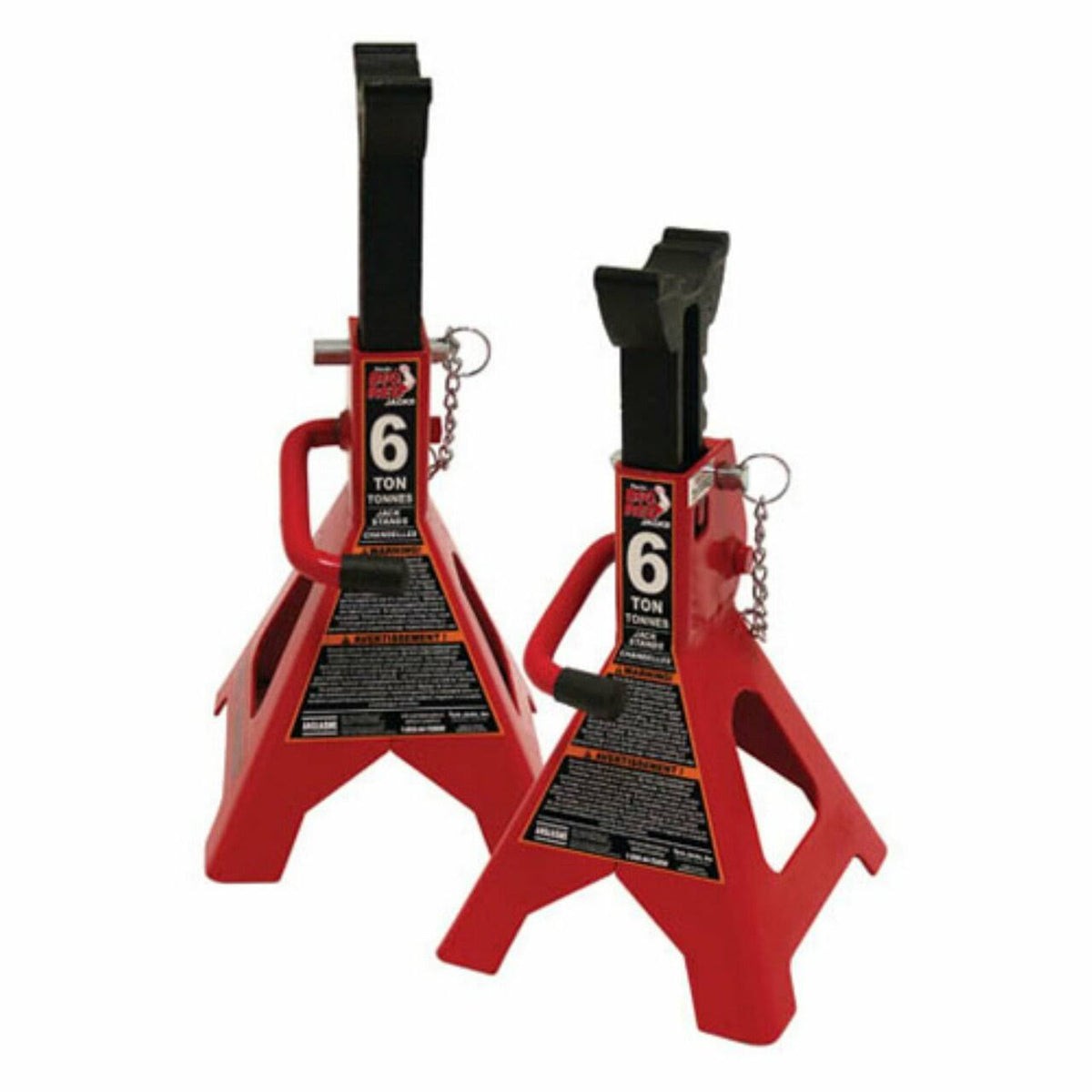 6 Ton Heavy Duty Steel Jack Stands, 1 Pair X783