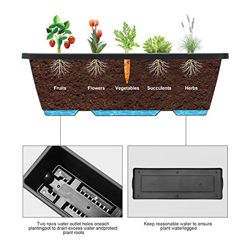 4 Tiers Vertical Raised Garden Bed with Planter Tray D553