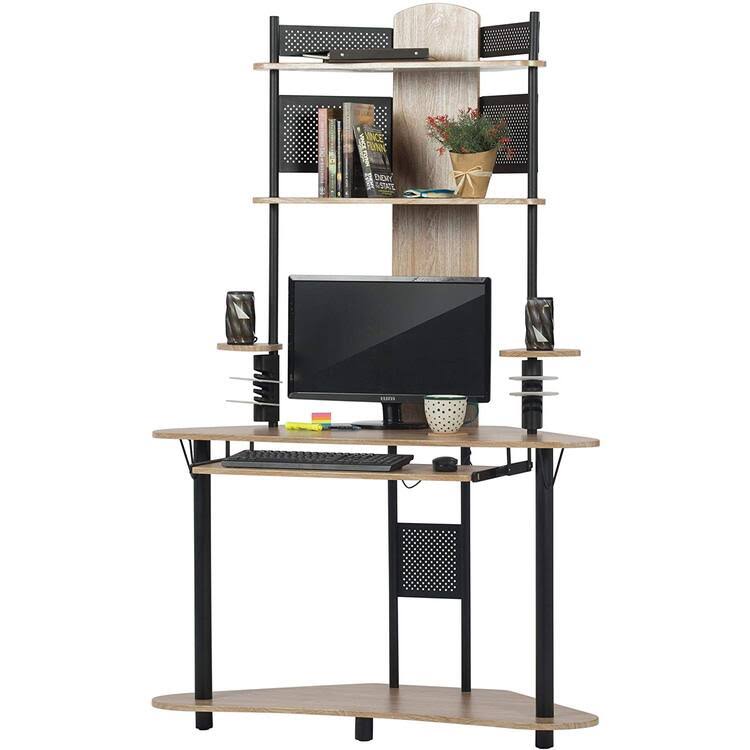Arch Corner Computer Desk with Hutch / Tower Z173075