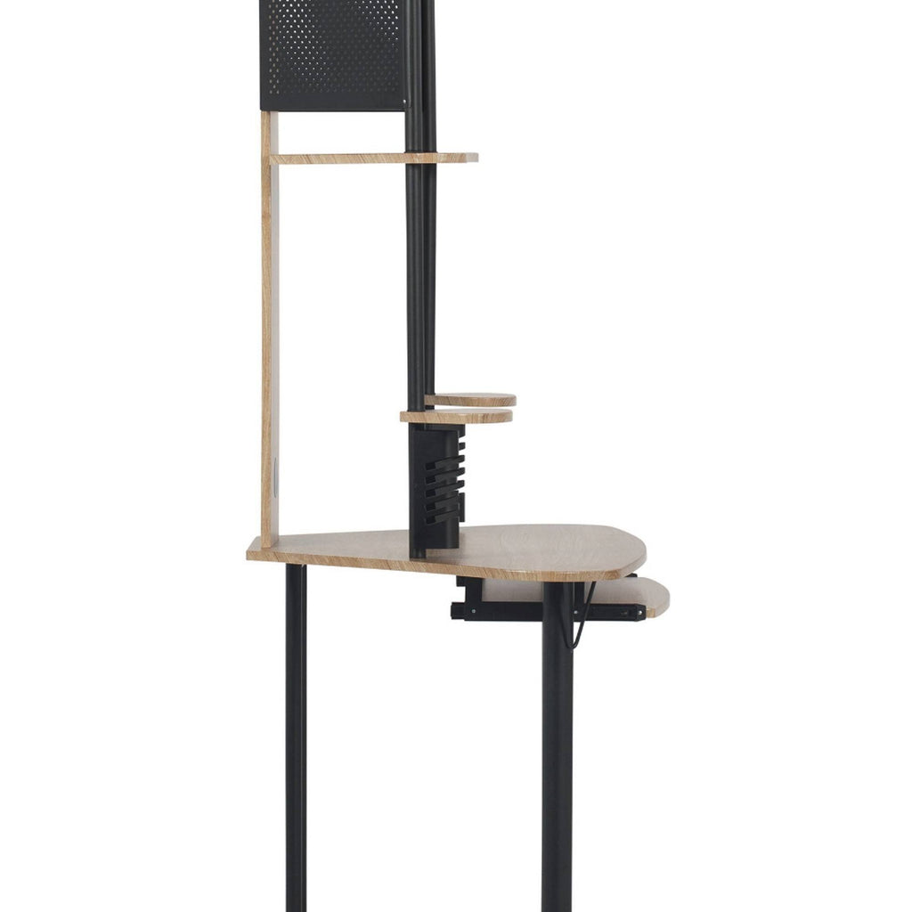 Arch Corner Computer Desk with Hutch / Tower Z173075