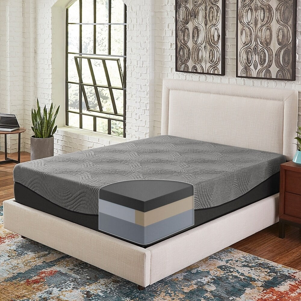 Charcoal Memory Foam Mattress King Z8271