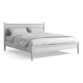 White Full Platform Bed with 8 Memory Foam Mattress C984108