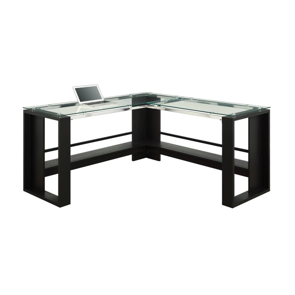 Espresso L-Shape Corner Desk R9513