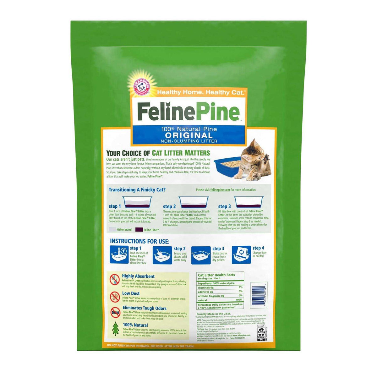 Feline Pine Cat Litter Original W1875