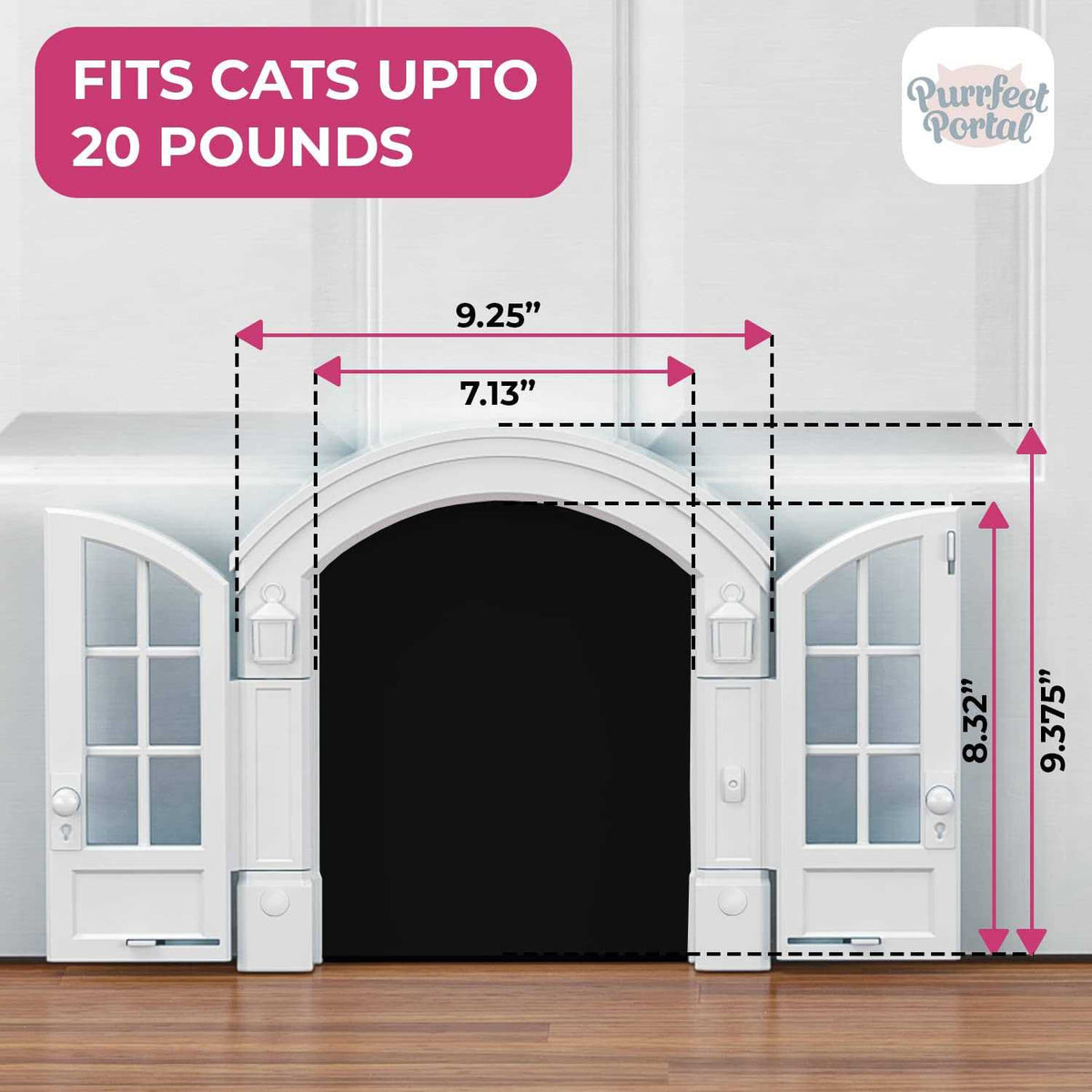 Cat Door for Average-Sized Cats Up to 20 lbs D479849