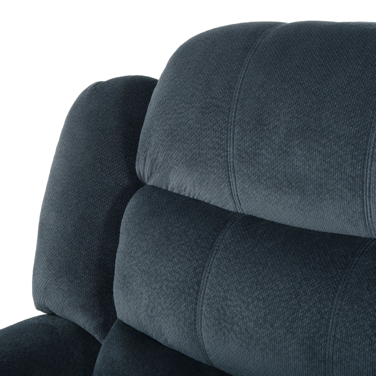 Steel Gray Fabric Recliner A25436