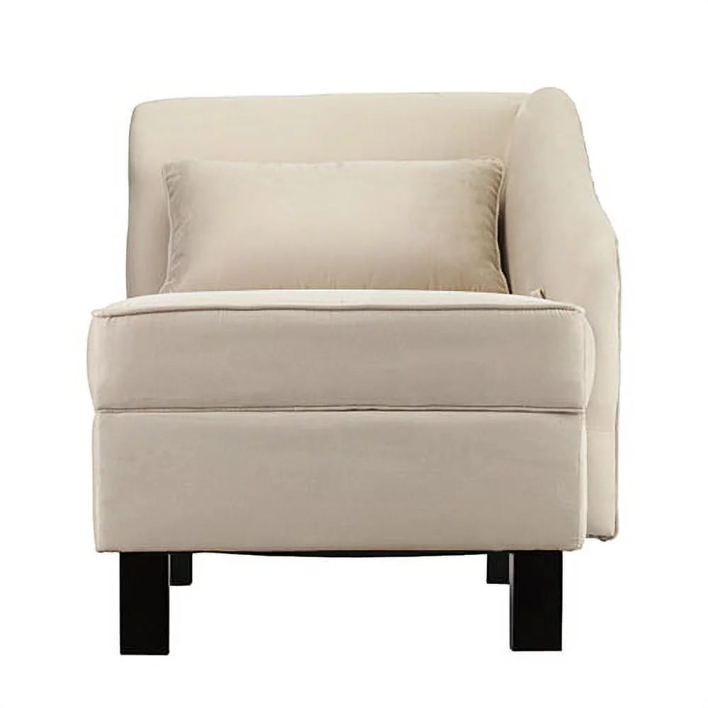 Khaki Chaise Lounge with Storage T92854