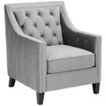 Gun Metal Accent Chair A8710