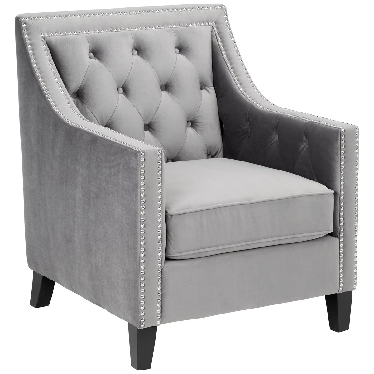 Gun Metal Accent Chair A8710