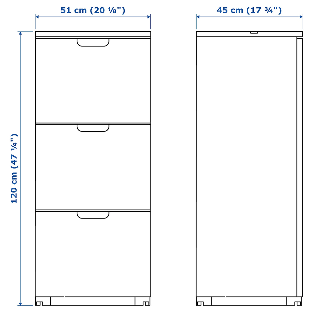 White File Cabinet J436283