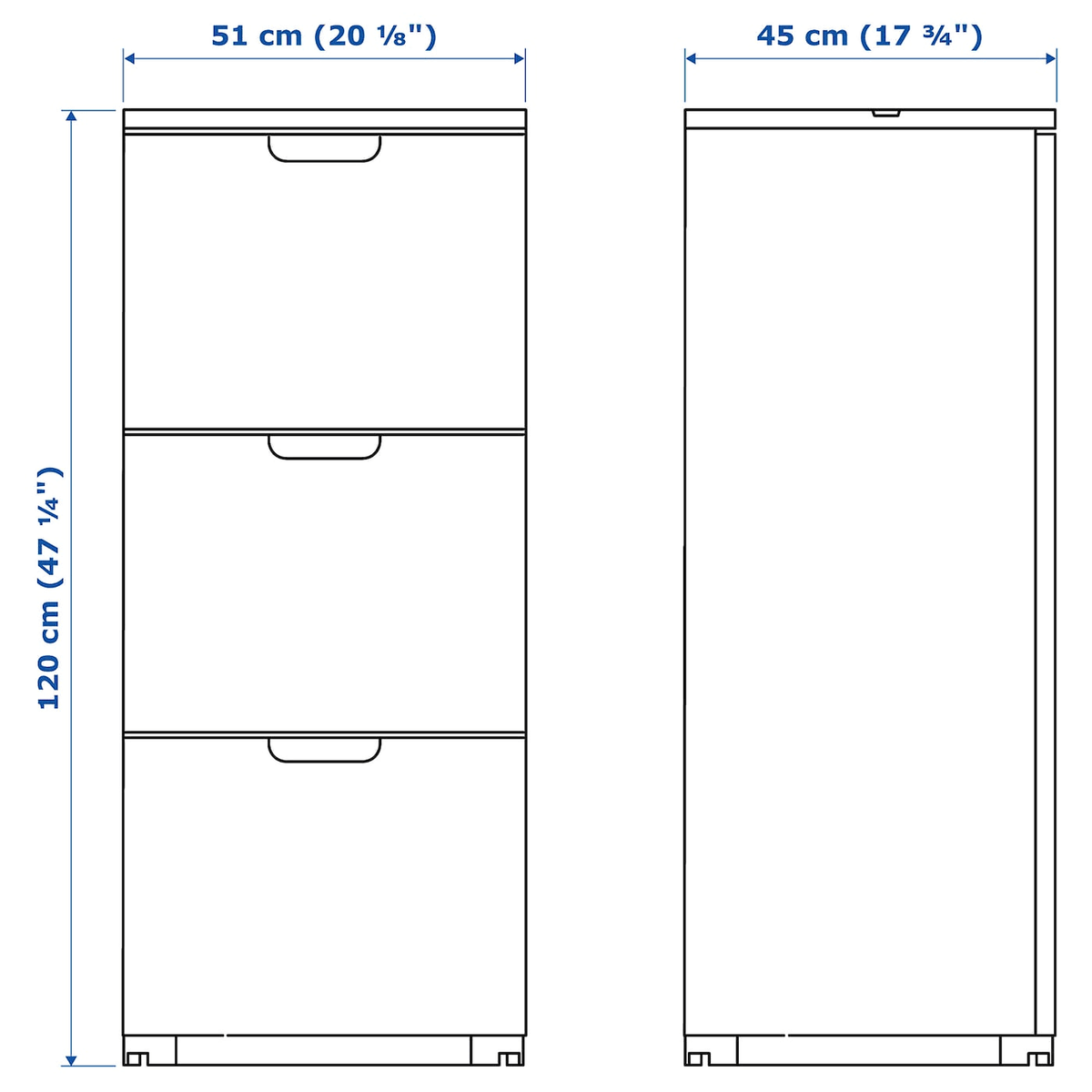 White File Cabinet J436283