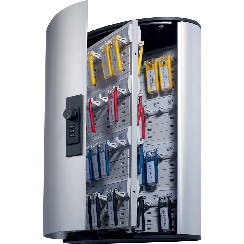 Silver Aluminum Key Cabinet with 72 Hooks S3817