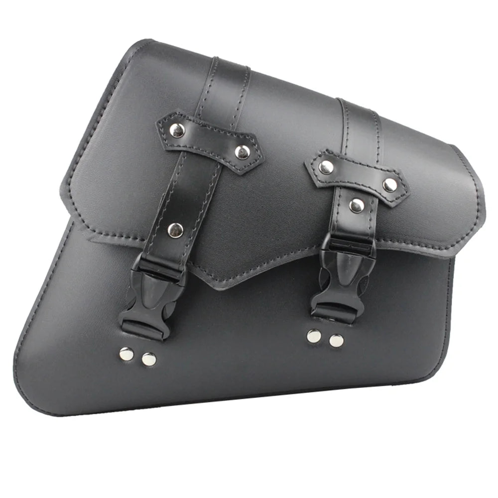 Motorcycle Side Saddle Bags PU Leather Luggage Storage Tool Pouch S263
