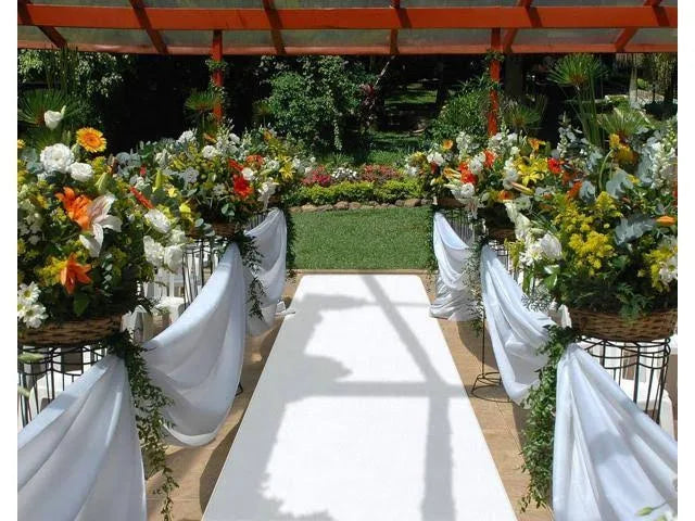 White Carpet Aisle Runner W821693