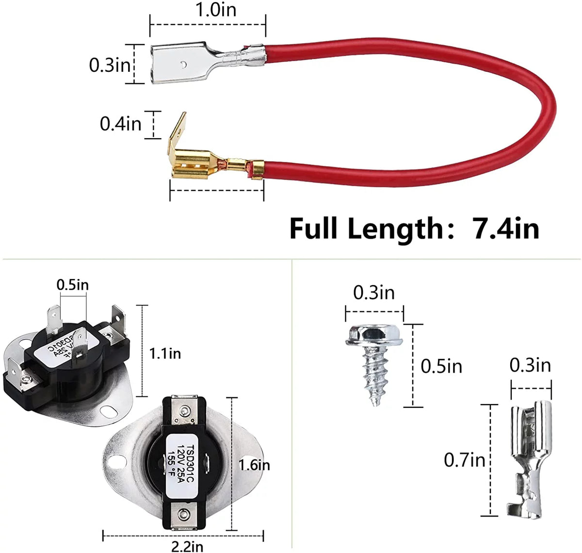 Dryer Heating Element Kit with Thermostat I4921