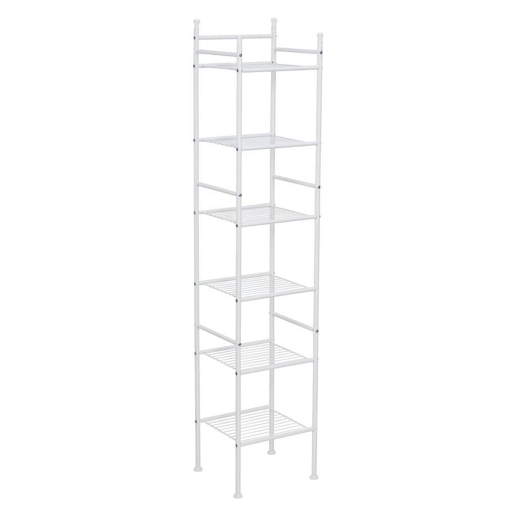 6-Shelf Steel Bathroom Storage Shelves M7457