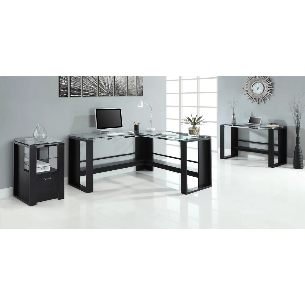 Espresso L-Shape Corner Desk R9513