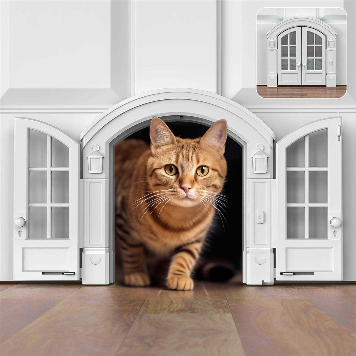 Cat Door for Average-Sized Cats Up to 20 lbs D479849