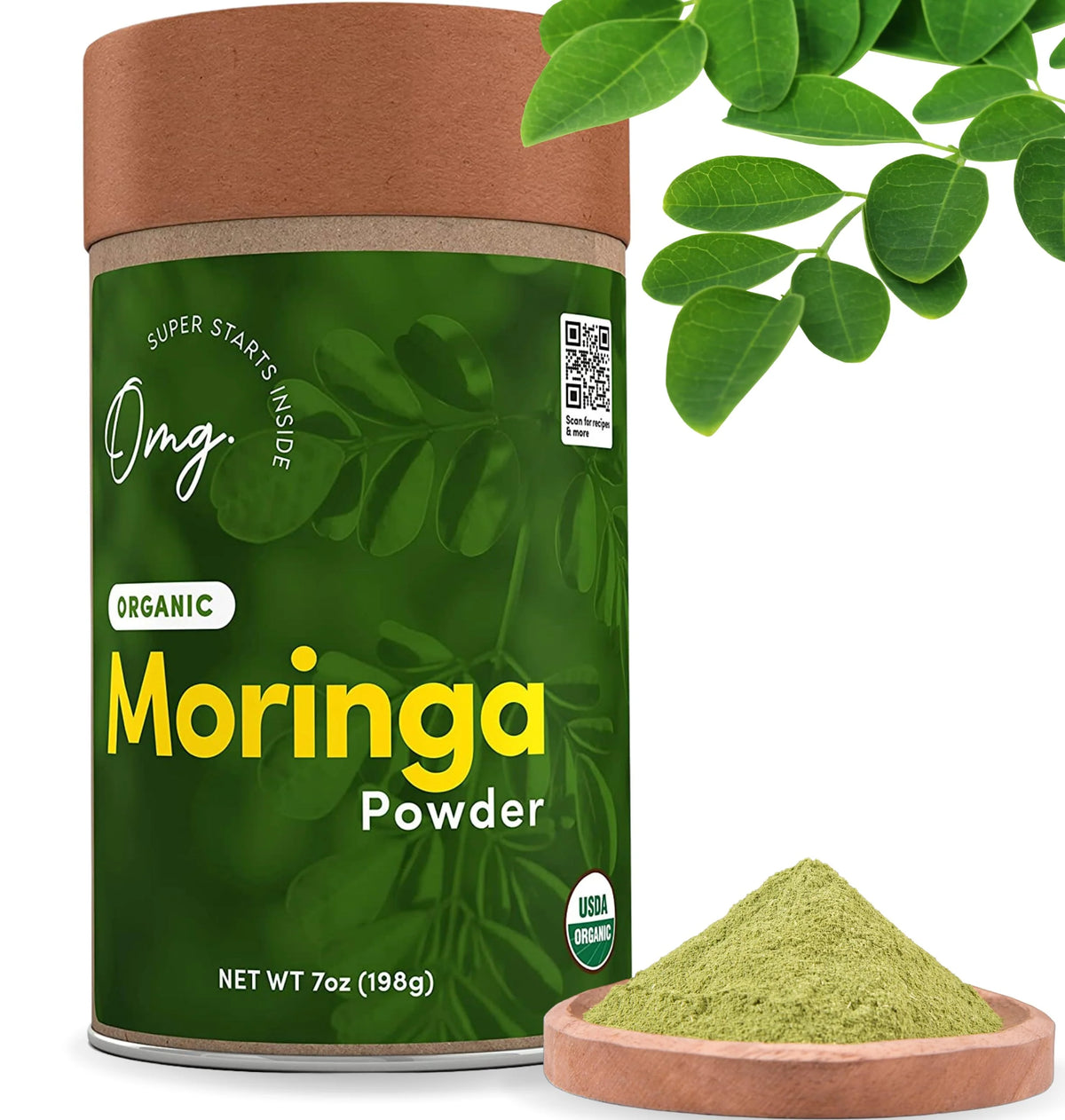 Organic Moringa Powder 7 Oz U6810