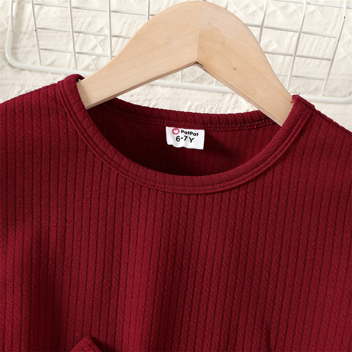 Red 3D Bowknot Long Sleeve Dress V720508