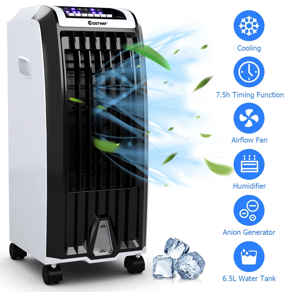 Portable Evaporative Cooler Fan with Remote Control K340