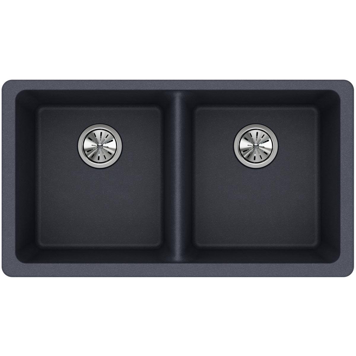 33-in Double-Bowl Undermount Kitchen Sink B489258
