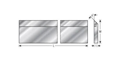 Carbide Tipped 15 Long x 1 Height x 1/8 Wide x 45 Deg Cut Angle I669