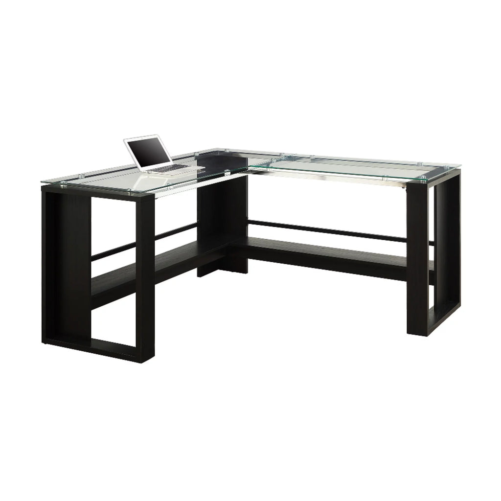 Espresso L-Shape Corner Desk R9513