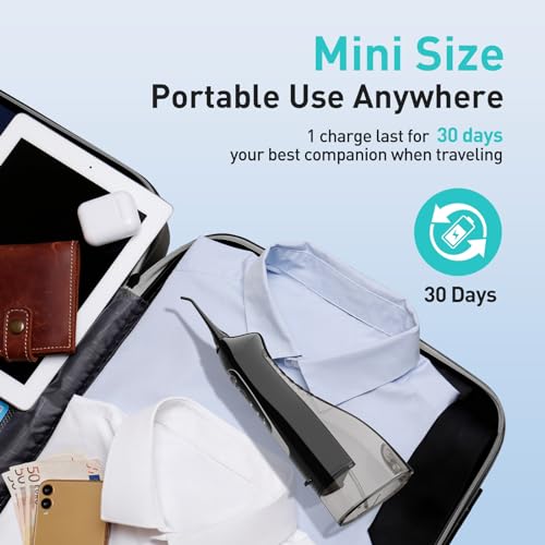 Portable Cordless Oral Irrigator 300ML Rechargeable IPX7 Waterproof Electric Water Flosser H52737