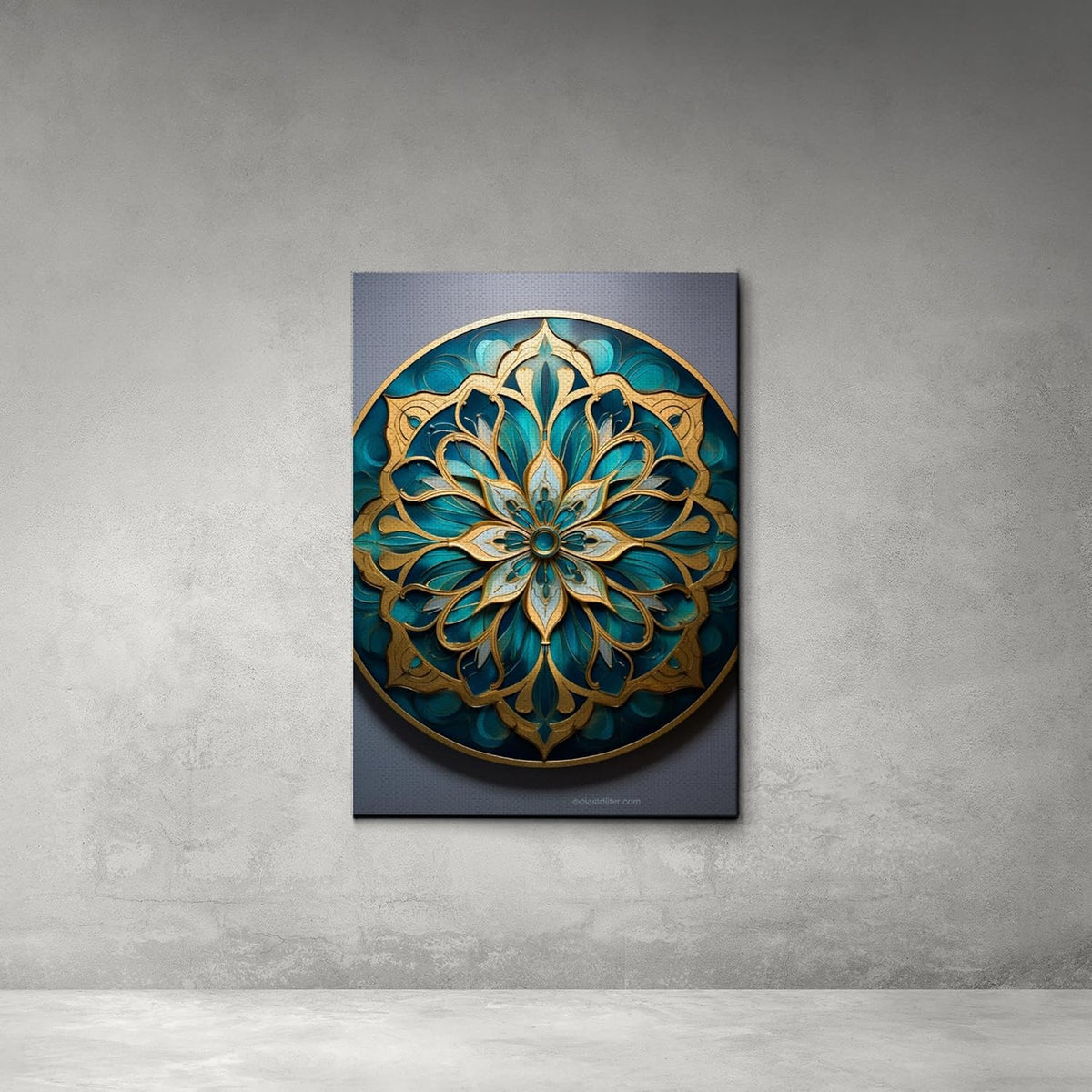 Vintage Mandala Flowers Wall Art M425