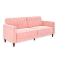 Pink Velvet Tufted Futon I5994