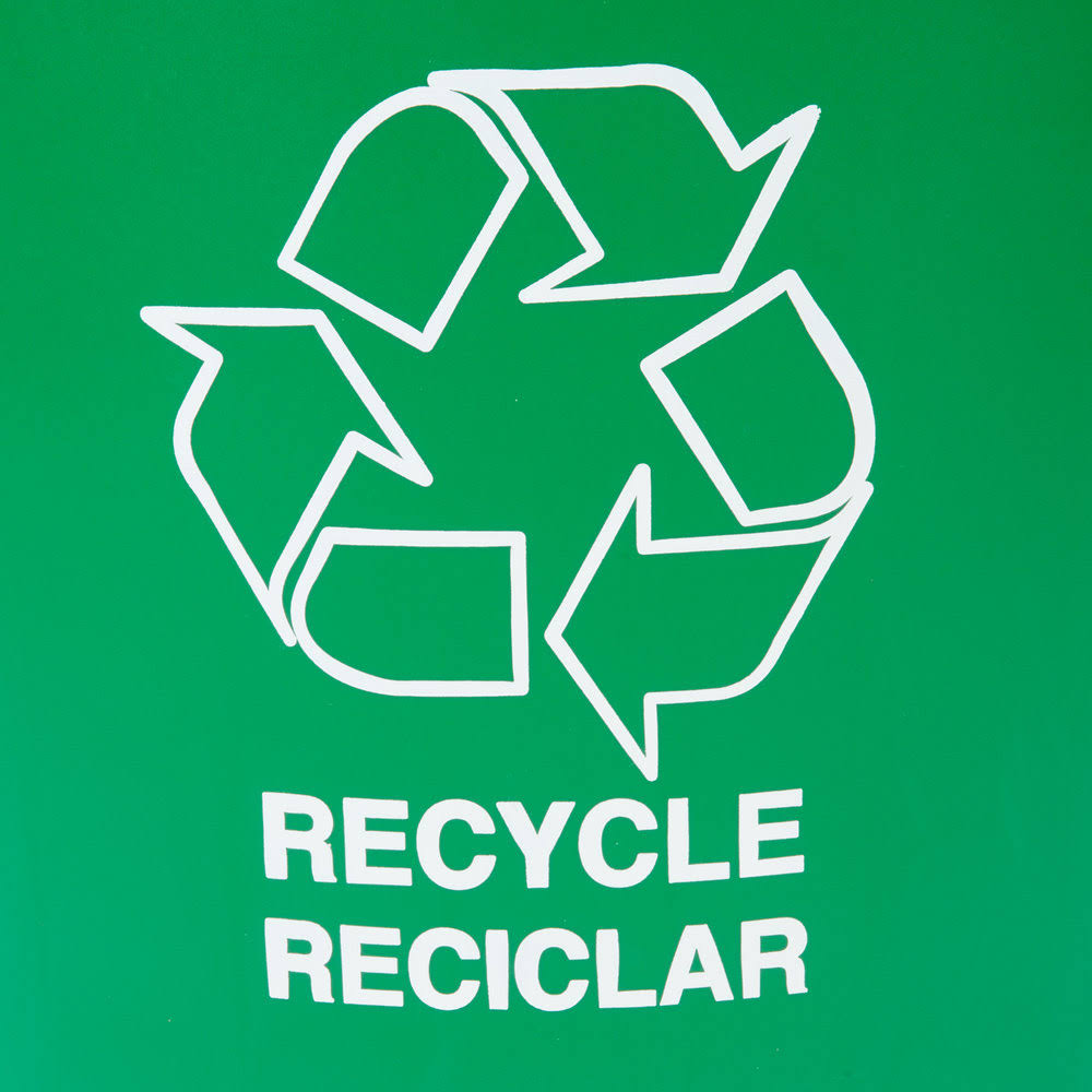 Green 32 Gallon Recycle Container A34745